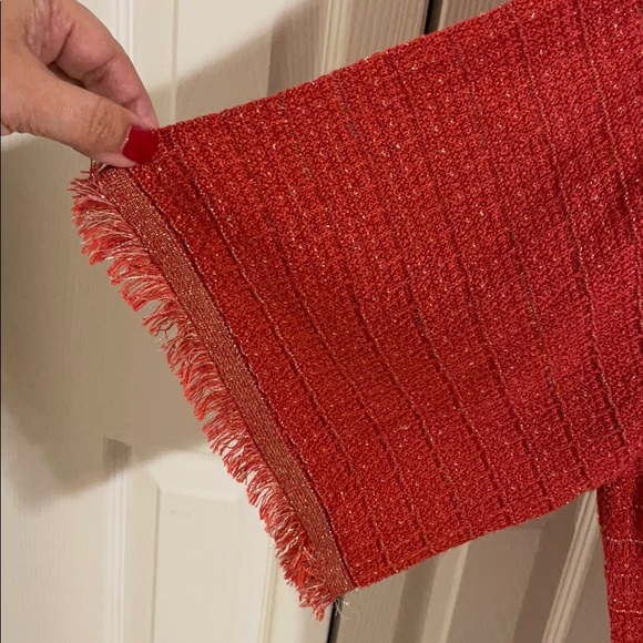 Zara Textured oversized Sweater w/shimmer thread - Picture 3 of 5